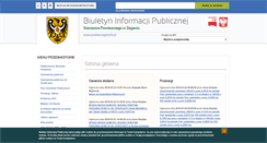 Desktop Screenshot of bip.powiatzaganski.pl