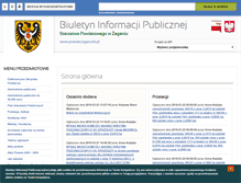 Tablet Screenshot of bip.powiatzaganski.pl